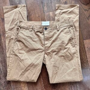 Sandro Paris Men’s Khaki Button Fly Pants Size FR 44 (US XL)